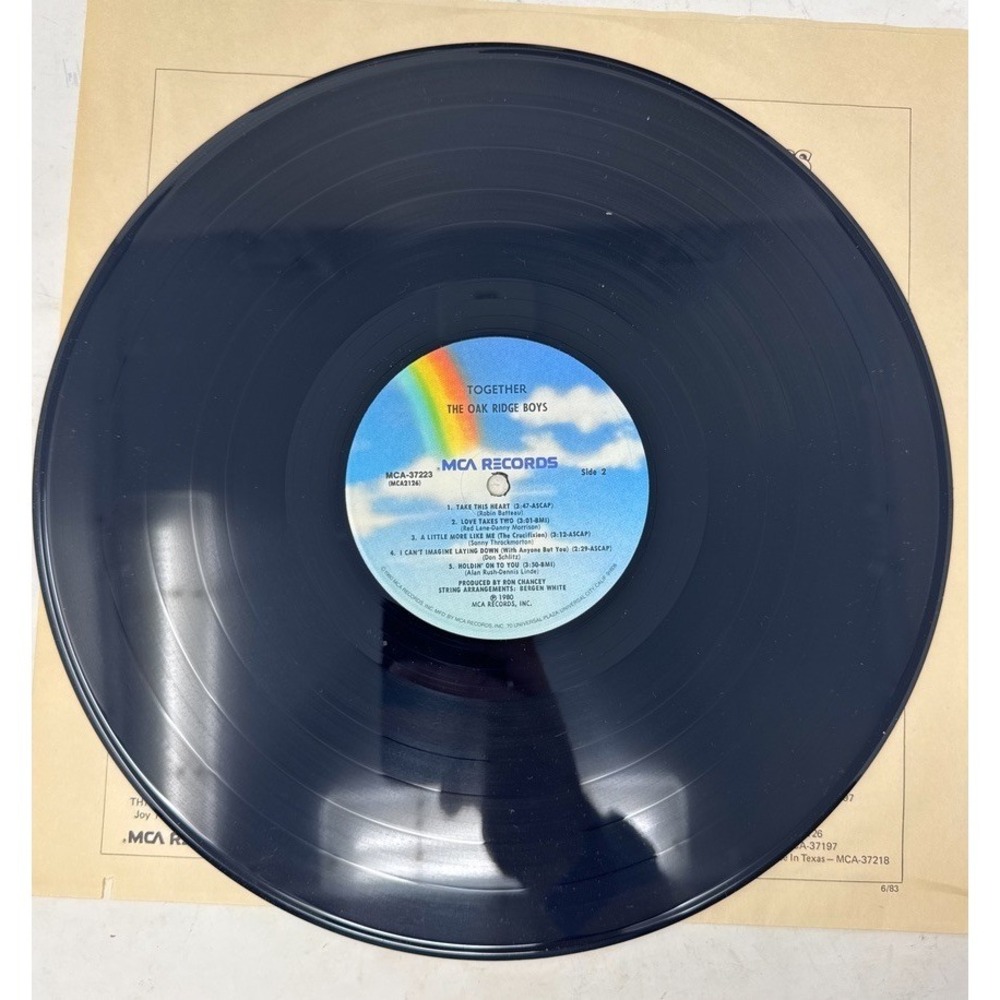 The Oak Ridge Boys Together Vinyl Record 1980 - Picture 2 of 5